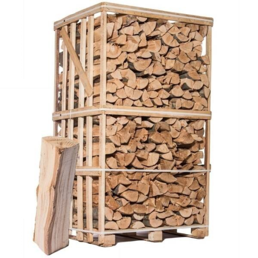 Palet de troncos de madera seca cortados a 30 cm