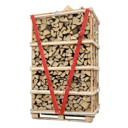 Caja HOTdevil de 2 m³ de leña de carpe ultraseca