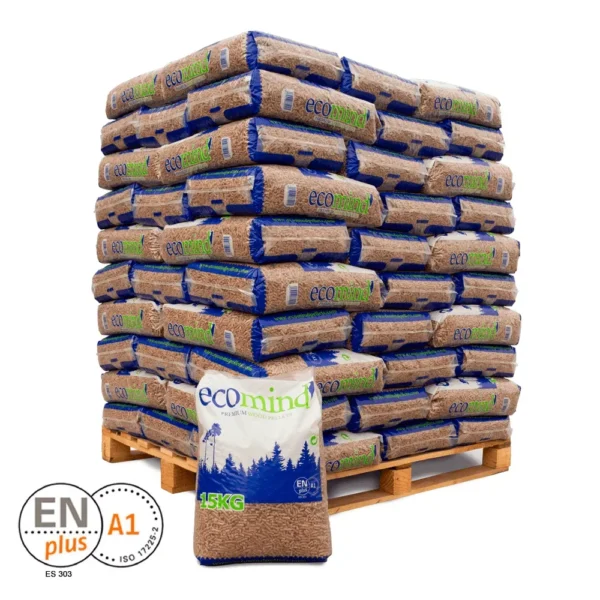 Palet Eco Mind de 70 sacos de pellet de 15 kg