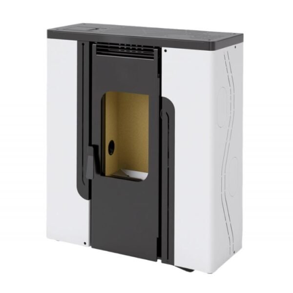 Estufa de pellets FM BP-400 K blanca y negra
