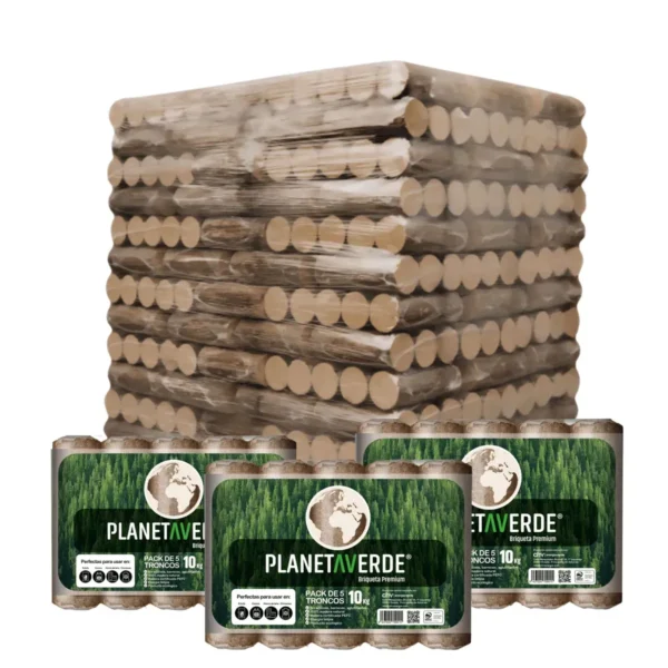 Palet de briquetas Planeta Verde de 104 paquetes
