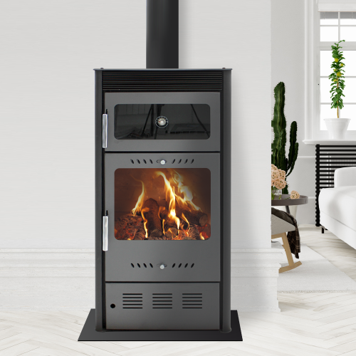 Estufa de leña Moderna Vita Luxe de 7,5 kW