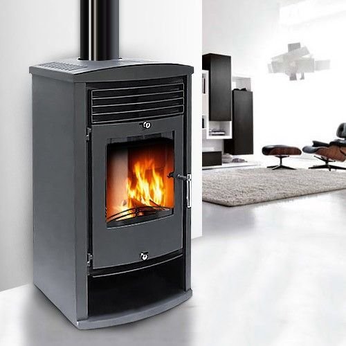 Estufa de leña Moderna Vita de 14 kW