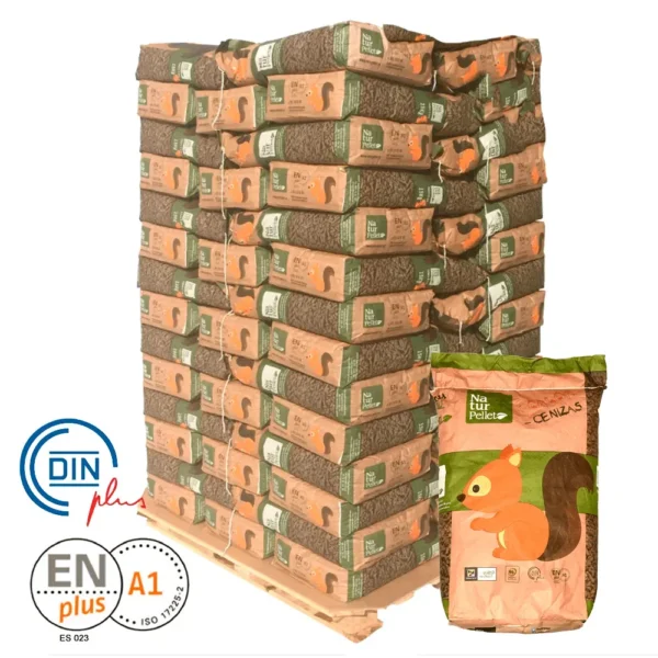 Palet NATURPELLET de 70 sacos de pellet de 15 kg
