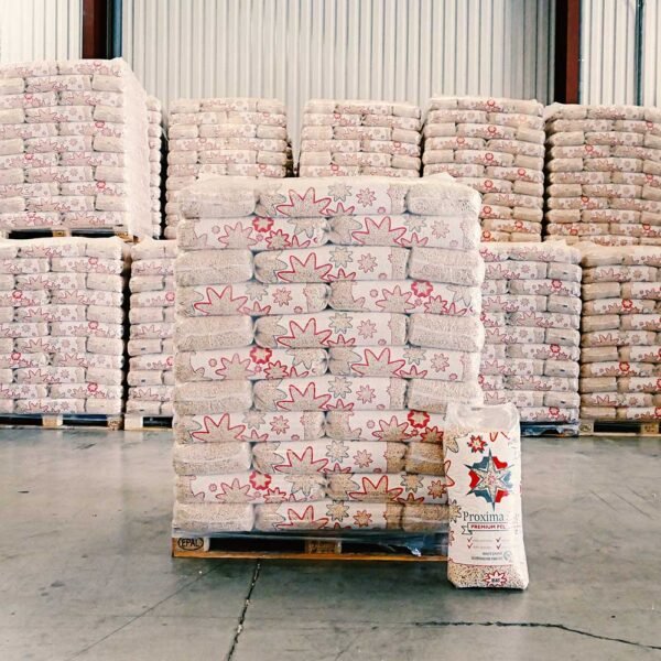 Palé de pellets Proxima Star con 66 sacos