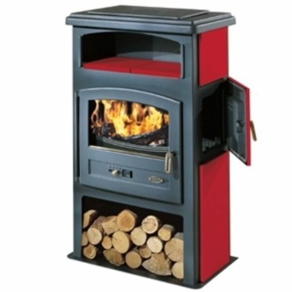 Estufa de leña Godin Eco de 11,5 kW con horno