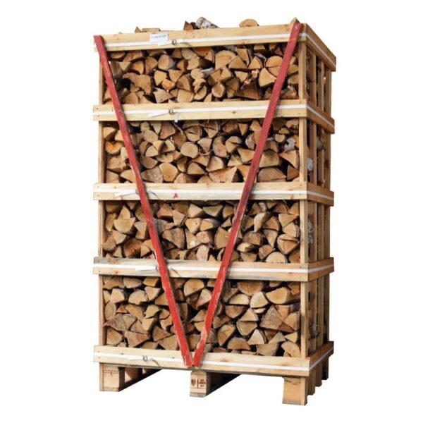 Caja CHEN con 1,1 m³ de leña de abedul ultraseca